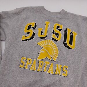 Vtg San Jose State University Sweatshirt Galt Sand Mens L SJSU Spartans Raised
